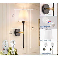 LED wall lamps with RGB colors

