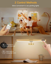 Lighting fixture with remote control and touch sensor in a home setting