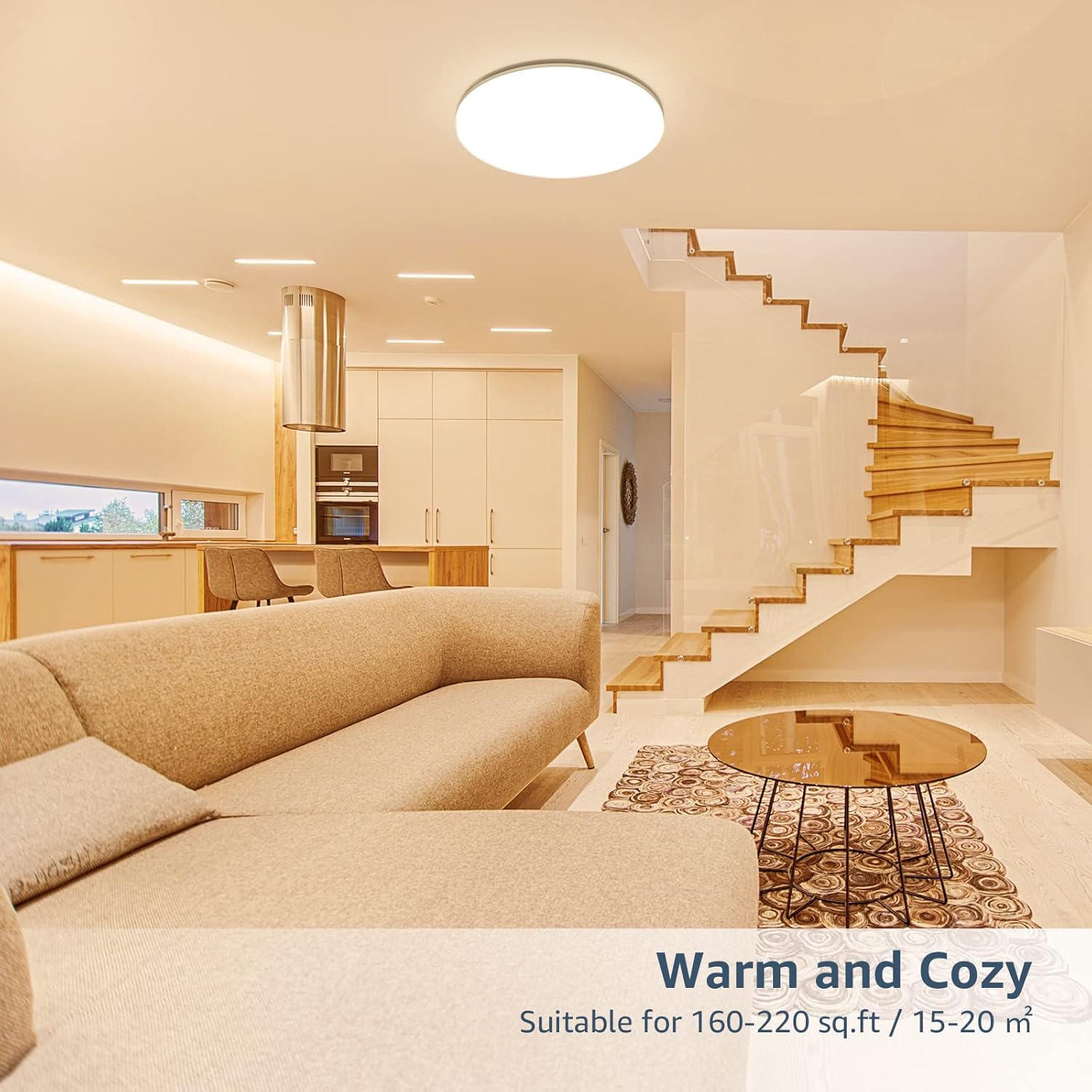 24W Living room Slim LED Flush Ceiling Light
