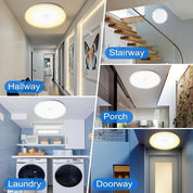 Round 48W LED Ceiling Light Panel with PIR Motion Sensor – Ultra Slim, Waterproof, Modern Design