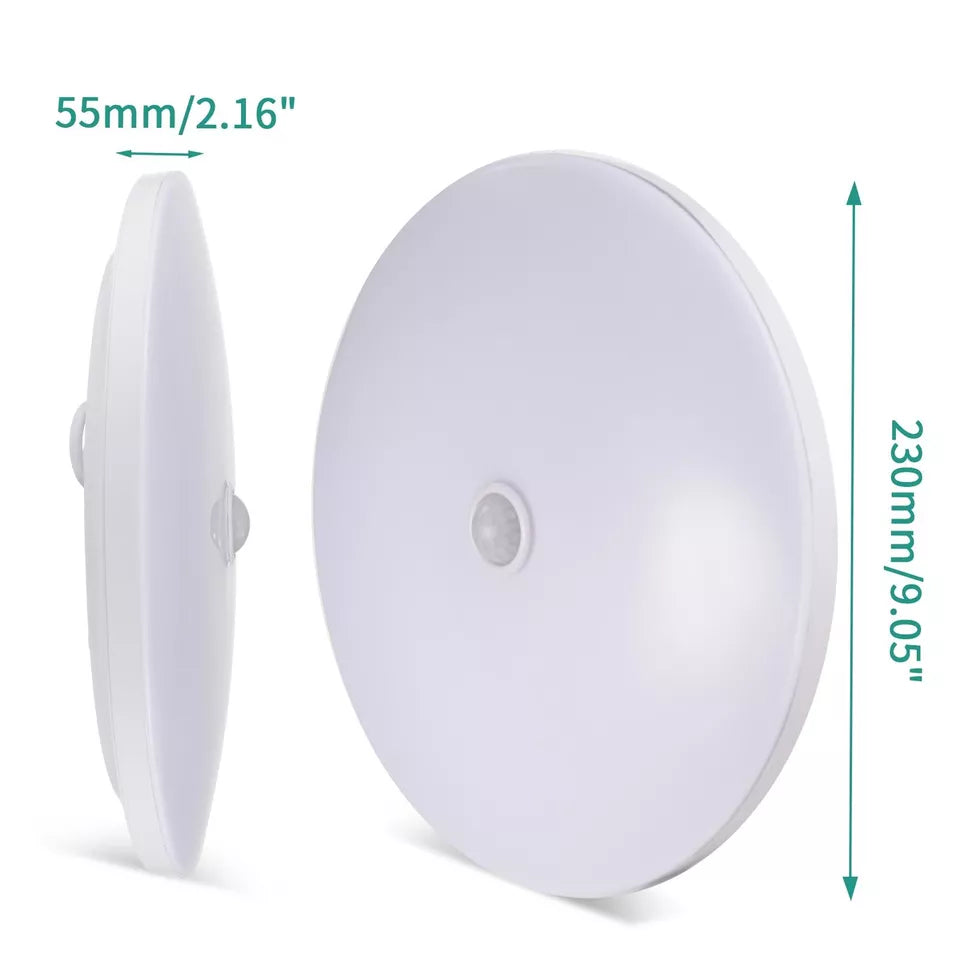 Round 48W LED Ceiling Light Panel with PIR Motion Sensor – Ultra Slim, Waterproof, Modern Design