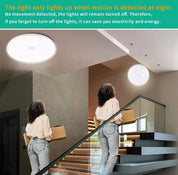 Round 48W LED Ceiling Light Panel with PIR Motion Sensor – Ultra Slim, Waterproof, Modern Design