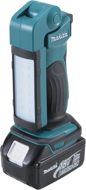 Makita cordless flashlight on a white background
