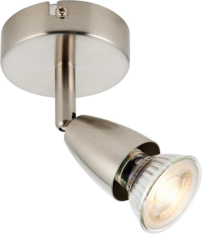 Metallic ceiling light fixture on a white background