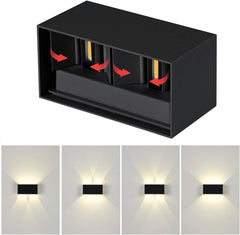 Modern black aluminum wall light


