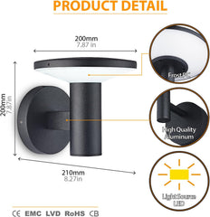 Modern exterior wall light for porch

