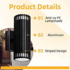 Modern porch light – weatherproof wall fitting

