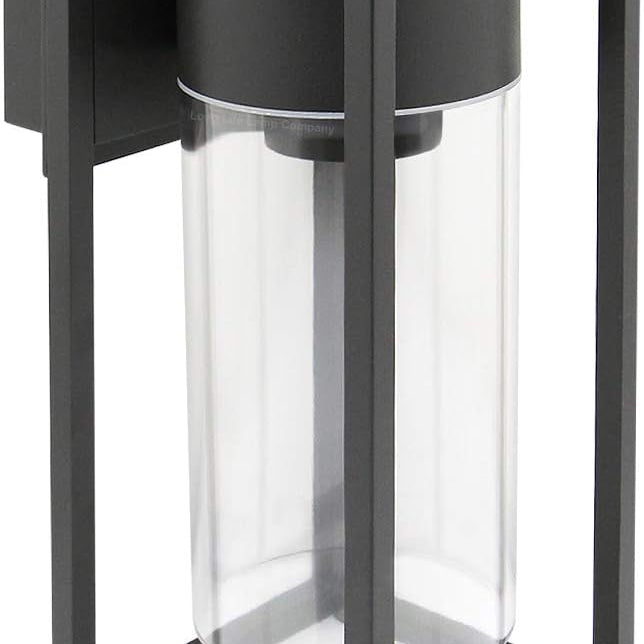 Outdoor garden wall light smoked grey

