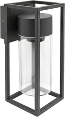 Outdoor garden wall light smoked grey

