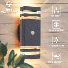 PIR security light for outdoor wall

