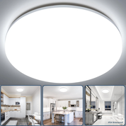 36W LED Ceiling Light – 4200LM 4000K Natural White Flush Mount Ceiling Lamp, IP44 Waterproof 240W Equivalent Light for Living Room, Bedroom, Kitchen & Bathroom