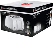 Russell Hobbs Honeycomb toaster packaging on a white background