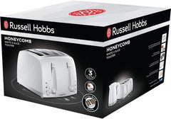Russell Hobbs Honeycomb toaster packaging on a white background