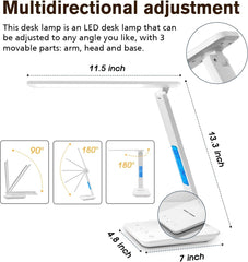 Study table light with multifunction screen

