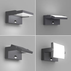 Swivel head outdoor wall light

