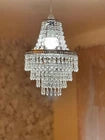 Terry Crystal 5-Tier Beaded Chandelier Light Shade – Elegant Clear Acrylic Droplets
