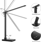 Touch control LED reading lamp

