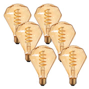 LEDSone E27 Diamond LED Bulb 4W Warm White – Pack of 6