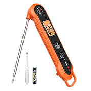 TP03H Orange Digital Meat Thermometer – Fast, Waterproof & Foldable