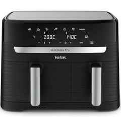Tefal Easy Fry Dual Zone Digital Air Fryer, 8.3L – 2 Drawers, 8-in-1 Functions, 6 Portions, Extra Crisp, Non-Stick, Dishwasher Safe