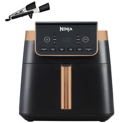 Air Fryer MAX PRO 6.2L – Family Size Digital Air Fryer with Non-Stick Drawer, Bake, Roast, Fry, Dishwasher Safe – Black & Copper