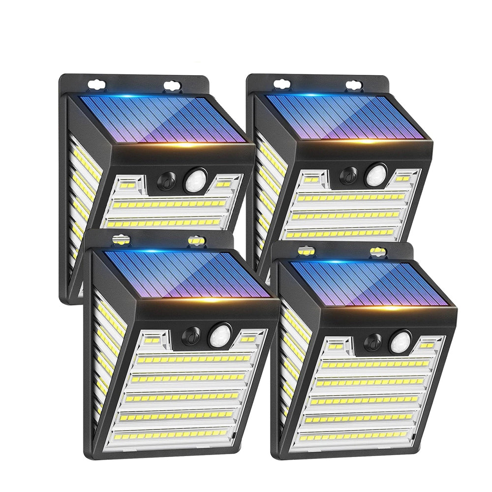 Solar Motion Sensor LED Wall Light Outdoor Waterproof Security Lamp 1000LM