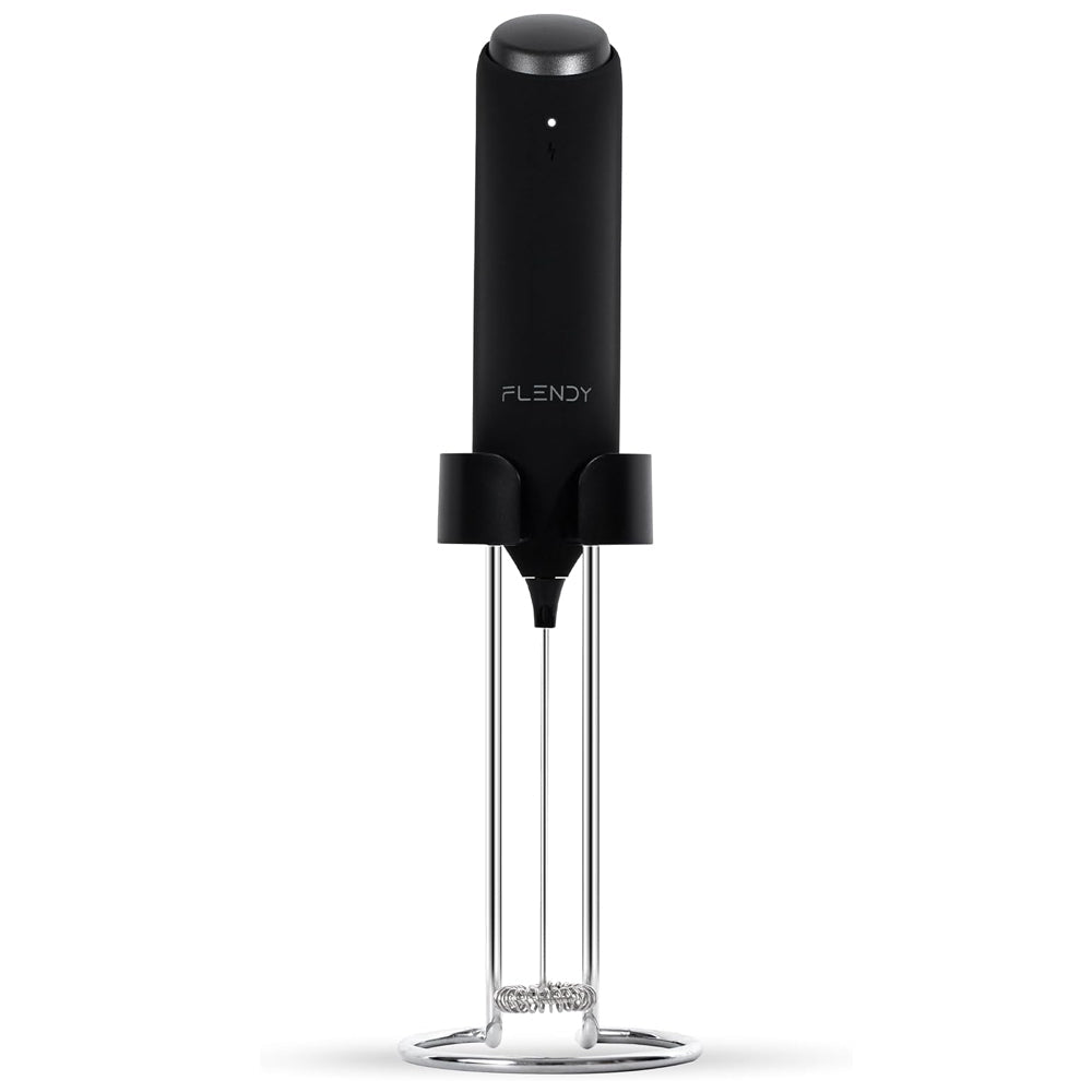 Rechargeable Milk Frother Handheld with USB-C Stand for Coffee & Drinks
