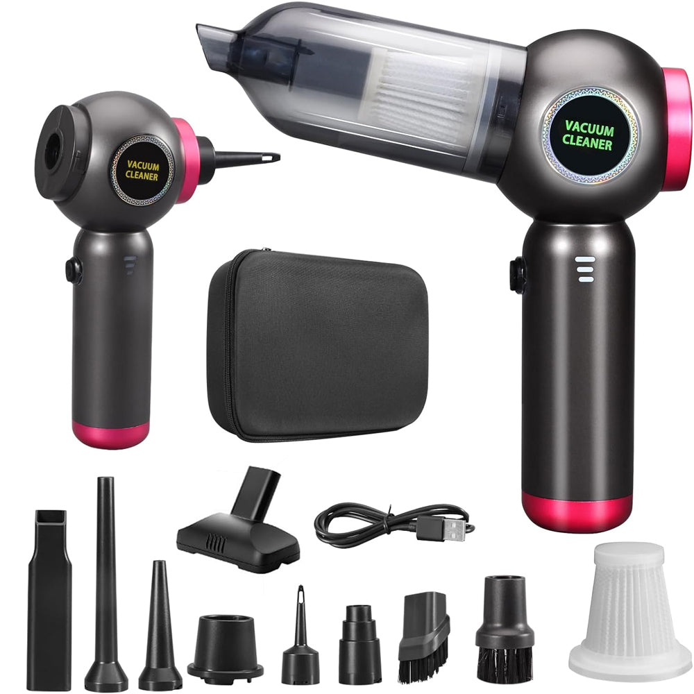 DEUKNICE Purple Black Handheld Vacuum Cleaner 22000Pa Cordless