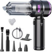 Nctoberows Cordless Handheld Vacuum Cleaner 22000Pa Black Purple