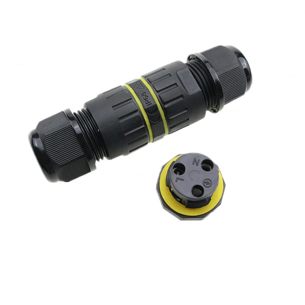 IP68 Waterproof Junction Box Outdoor Cable Connector – Extension Electrical Cable Protector for Ø5-8mm Cables (1 Pack)