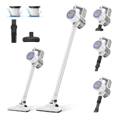 VersLife 6-in-1 Cordless Vacuum Cleaner | 30Kpa Powerful Suction | 35 Mins Runtime | Lightweight Handheld Stick Vacuum for Home & Hard Floors