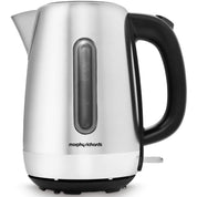 Equip 1.7L Kettle – 3kW Rapid Boil, Removable Limescale Filter, Easy View Water Gauge – Brushed Stainless Steel