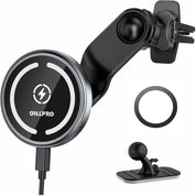 iPhone 16 MagSafe Car Mount Charger with Extended Arm – Grey