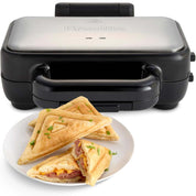 Stuff ’n’ Press Deep Fill Toastie Maker | 2 Slice Sandwich Toaster Black