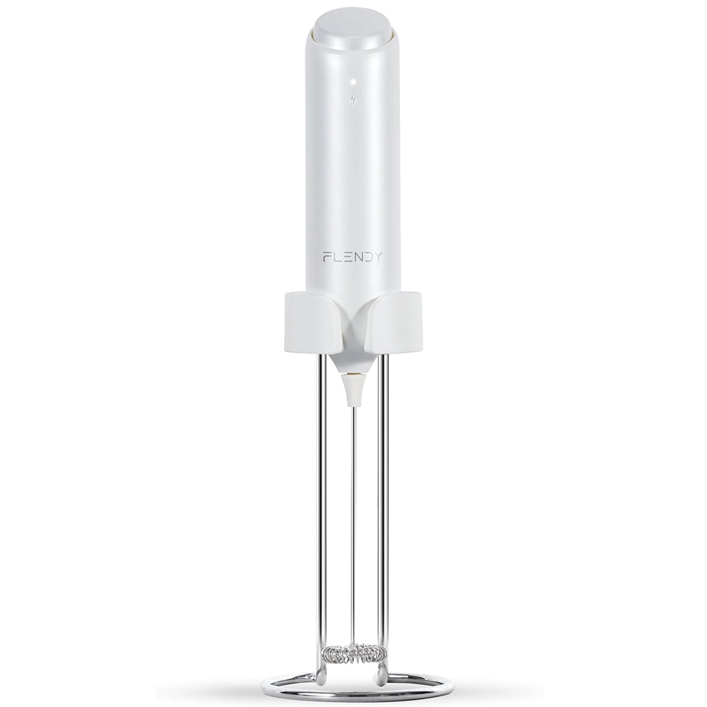 Rechargeable Milk Frother Handheld USB-C Stand Electric Coffee Whisk