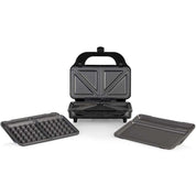 3-in-1 Deep Fill Sandwich Maker with Waffle & Grill Plates, 900W