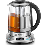 Smart Glass Tea Kettle 1.7L – Variable Temperature Control, 2200W Electric Kettle with Tea Infuser & Keep Warm Function