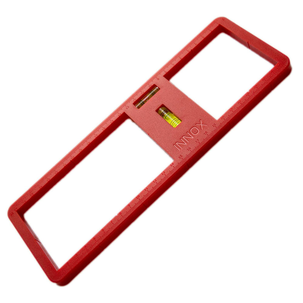 Electrical Socket Back Box Cutting Template with Spirit Levels