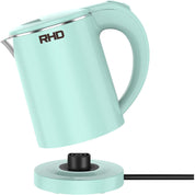 0.5L Small Portable Electric Kettle – Stainless Steel Travel Kettle, Fast Boil, Auto Shut-Off & Boil-Dry Protection – Green