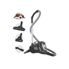 Hoover HP1 Pet Cylinder Vacuum Cleaner 700W – Compact Bagless Cleaner with Pet Hair Tool, Washable Filter & 2L Capacity