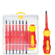 8 Pcs Screw Driver Set, VDE Interchangeable Blade Screwdriver Set, 7 in 1 Insulated Screwdriver Tool Kit, Multifunctional Repair Tool Accessories Set for Home and Professional Use