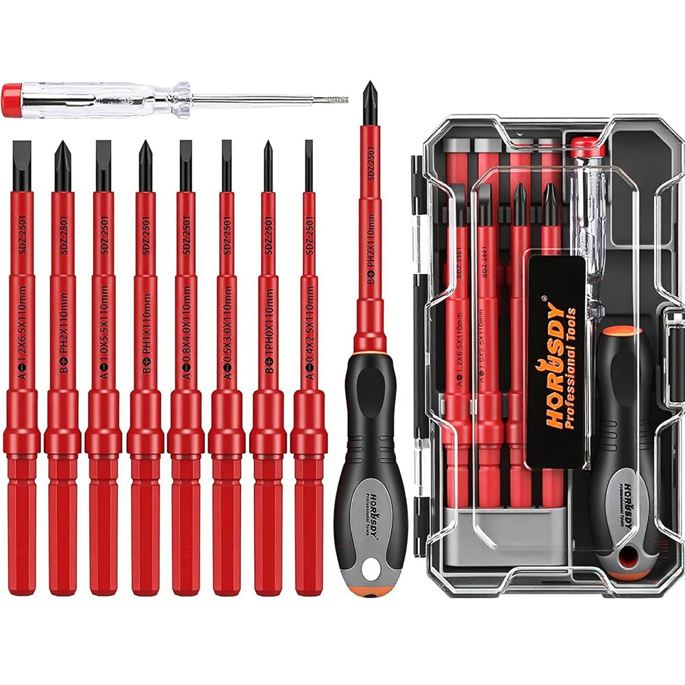 Insulated 10-Piece Electrician Screwdriver Set 1000V