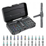24 in 1 Magnetic Screwdriver Set, DIY Ratchet Screwdriver Set, Multi Magnetic Drive Tool with Detachable Ratchet Handle, Portable Tool Kit in Case for Home DIY, Computer, Electronics Repair