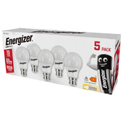 B22 LED Bulb 60W Warm White 3000K Pack of 5