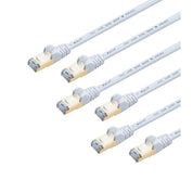 CAT7/CAT6A RJ45 Ethernet Patch Cord – 0.9M 6-Pack