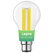 B22 LED Filament Bulb 7.2W 2700K Warm White