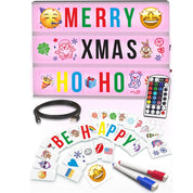 Cinema Light Box with 386 Letters, Emoji & Remote