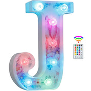 Unicorn LED Letter Light J Colour Changing