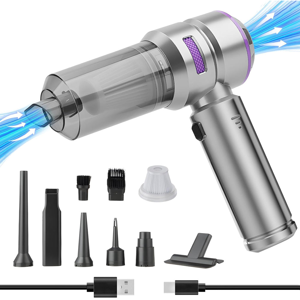 Higoom 4-in-1 Cordless Handheld Vacuum Cleaner 22000PA | Mini Car Vacuum & Dust Blower | Rechargeable 6000mAh Battery