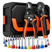 Ferrule Crimping Tool Kit 36 Sizes AWG 24–8